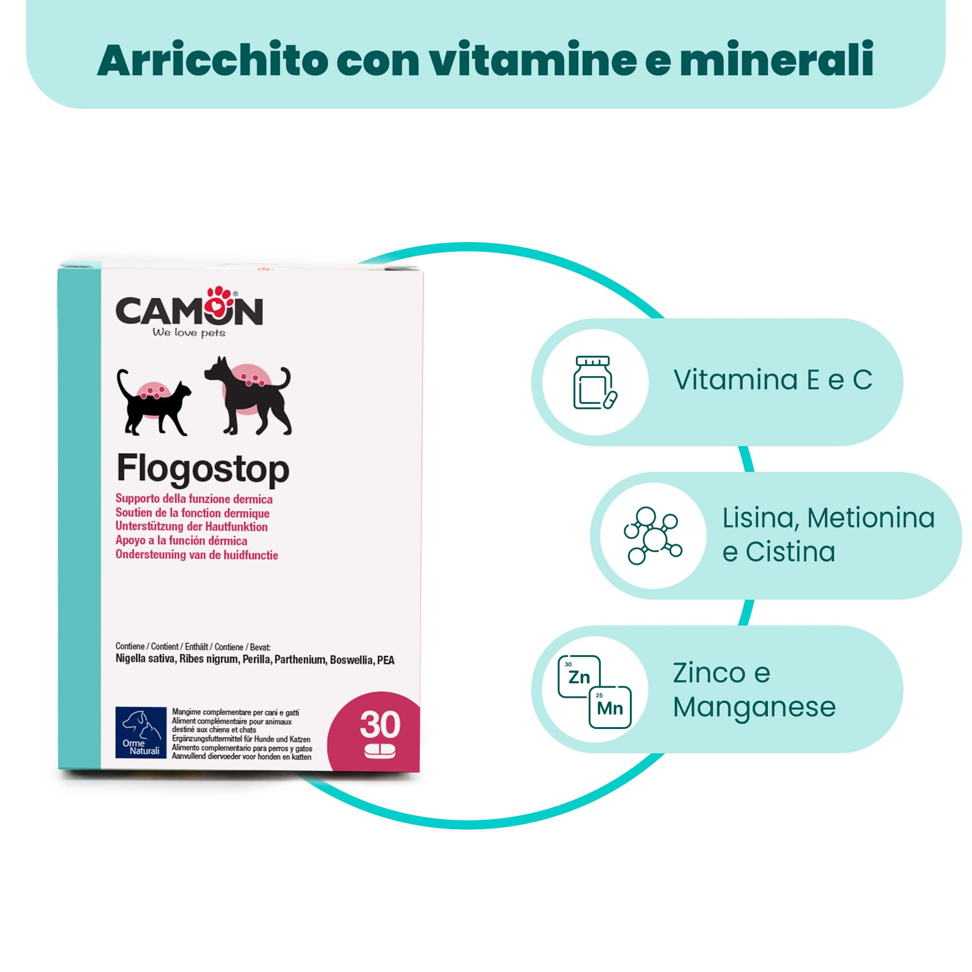 Camon Flogostop Integratore 30 Compresse per Prurito