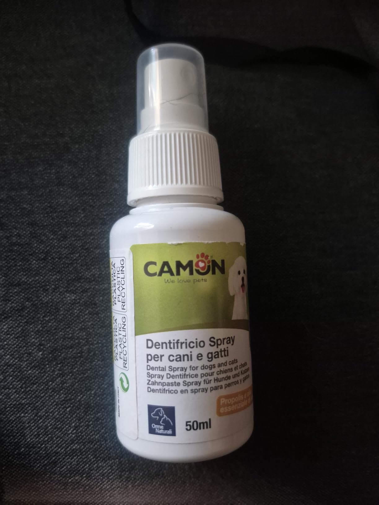 Camon Protection dentifricio spray cani e gatti 50ml tea tree e propoli