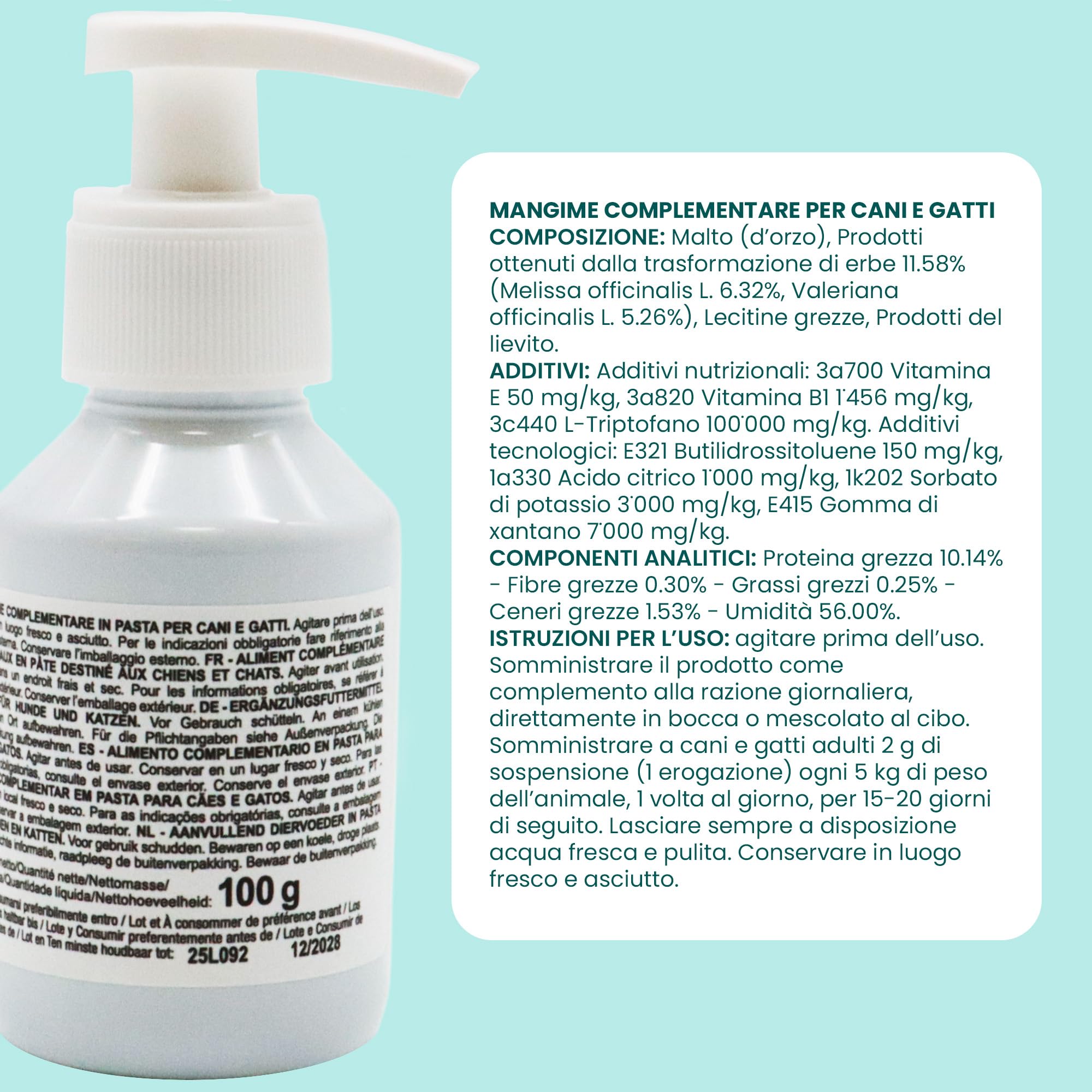 Camon Protection Aequilibriavet sospensione orale 100 g rilassante