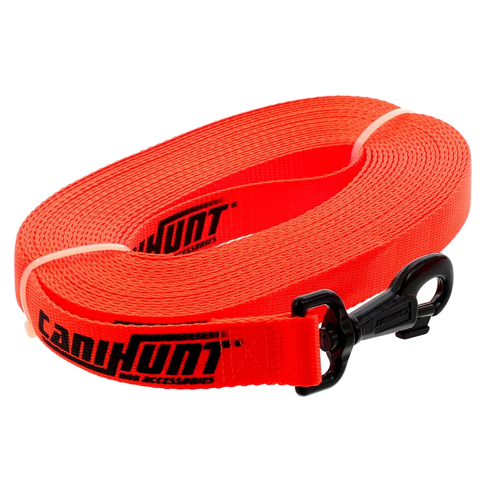 Canihunt Hunter Lunghina Piatta Arancione 10 m