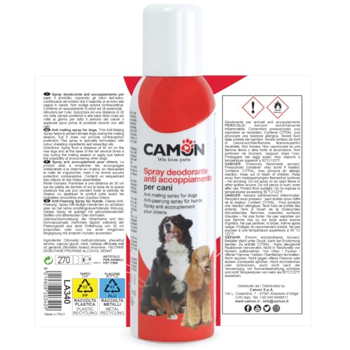Camon Protection Spray Deodorante Anti Accoppiamento 200ml calore