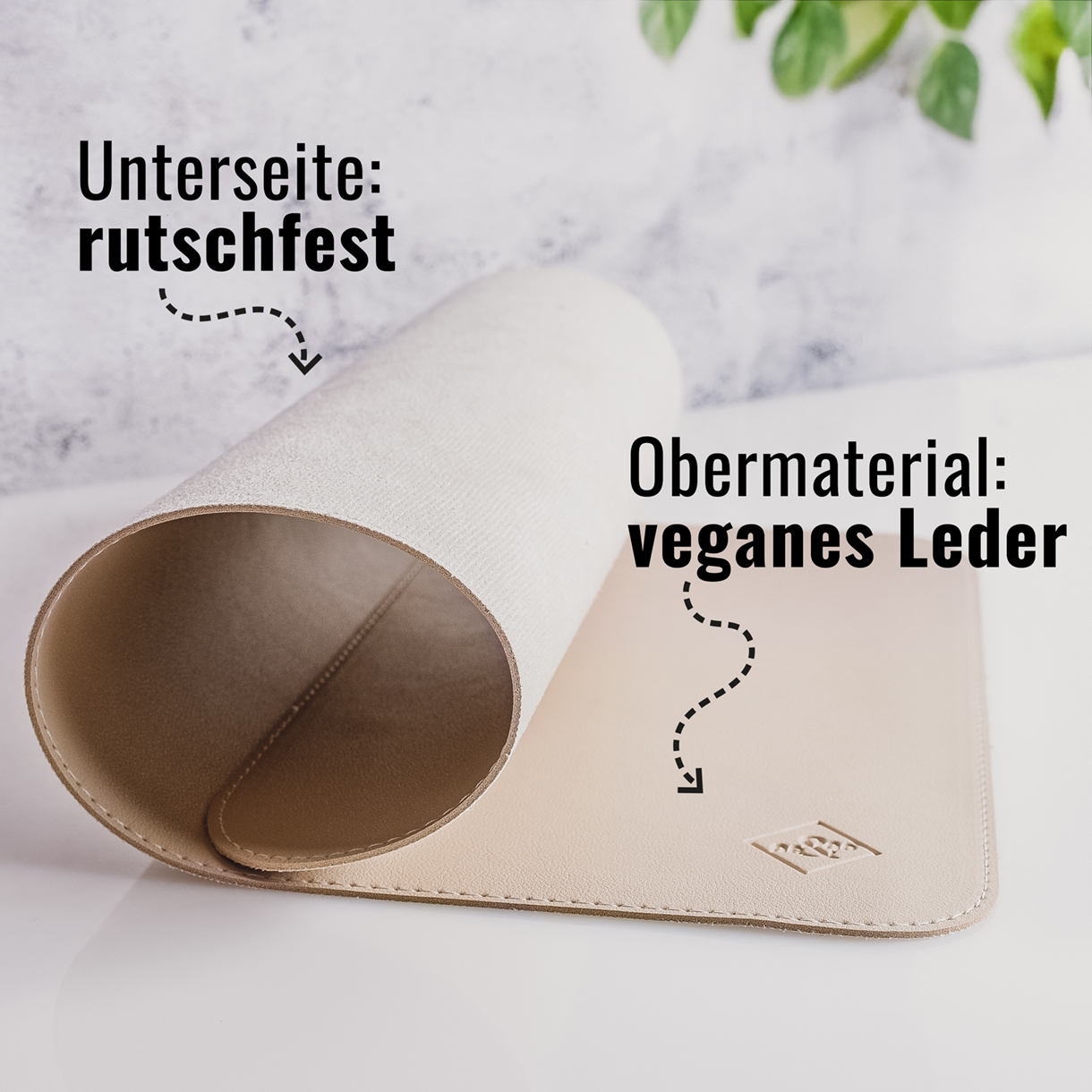 Ne&No Tappetino Ciotola Pelle Vegana antiscivolo