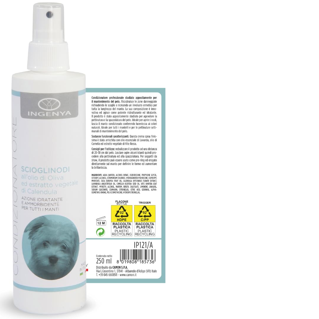 Camon Condizionatore Scioglinodi per Cani 250 ml Oliva e Calendula