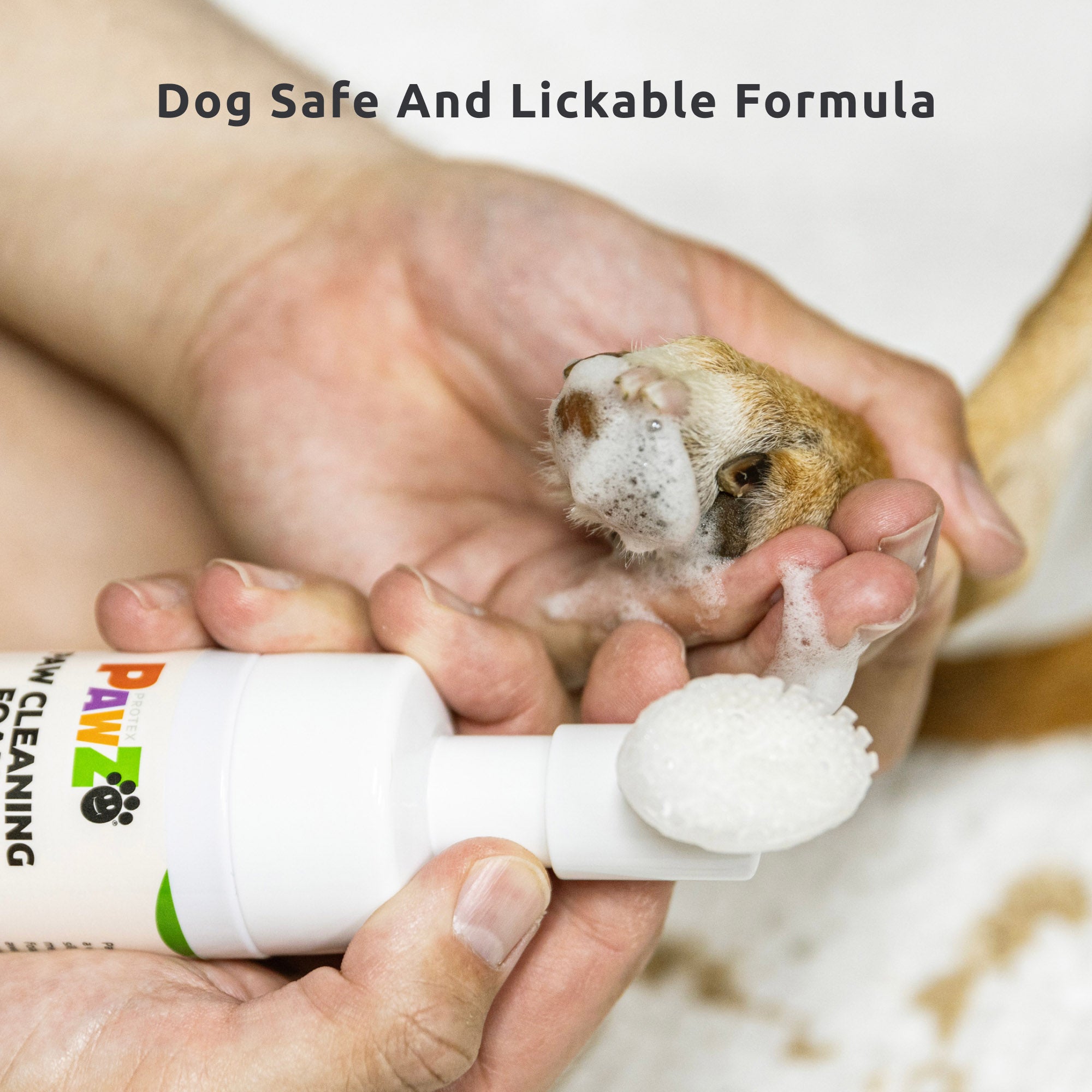 Pawz SaniPaw Schiuma detergente zampe cane con spazzola