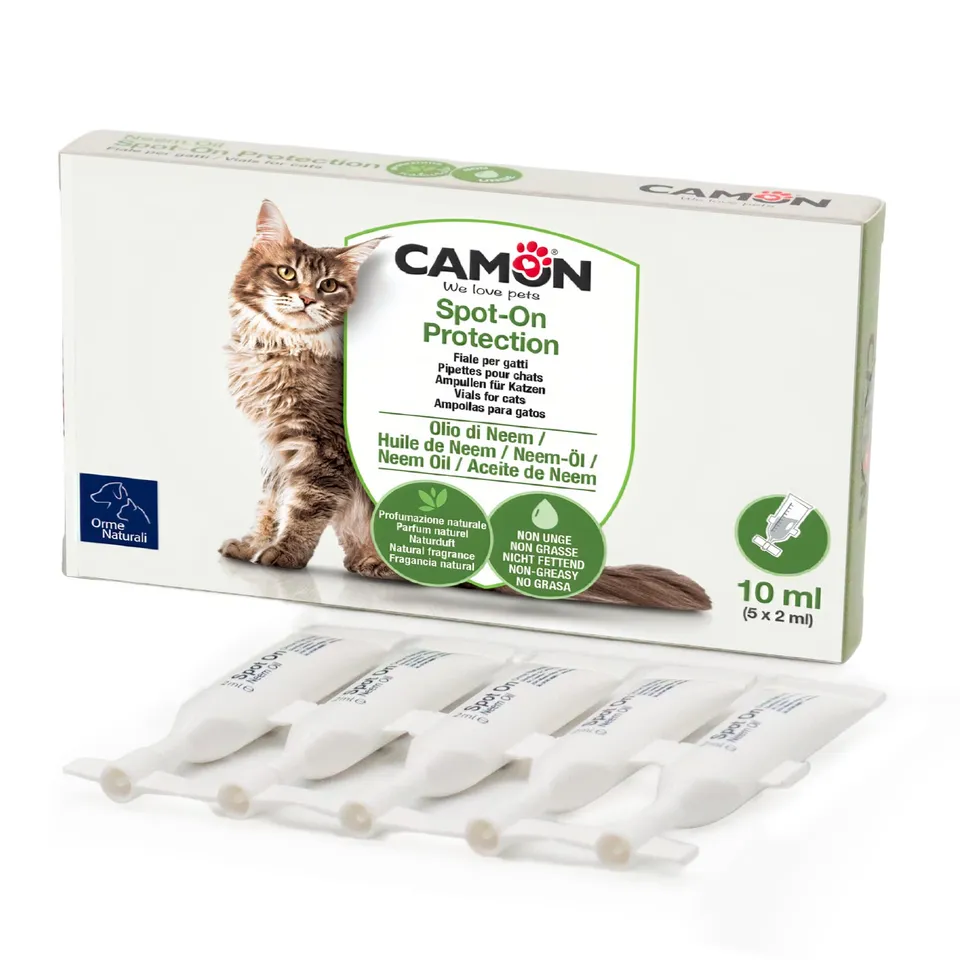 Camon Protection Spot-On gatto 5 fiale neem 2 ml