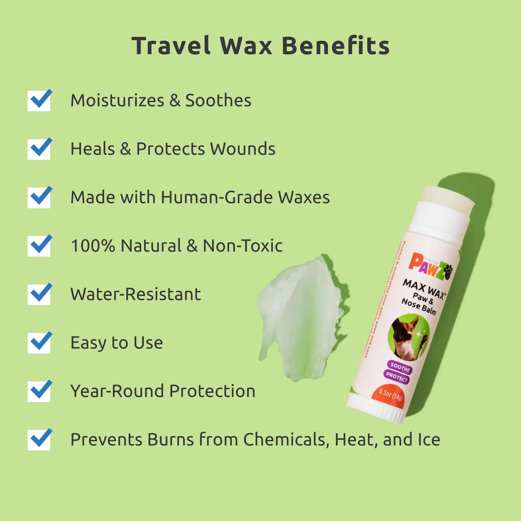 Pawz MaxWax Balsamo zampe e naso cane cera d'api