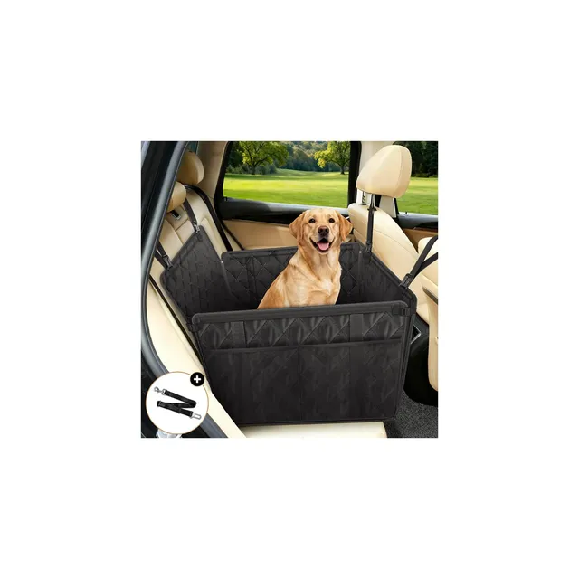 Looxmeer Trasportino Cani Auto Sedile Posteriore Nero 26kg