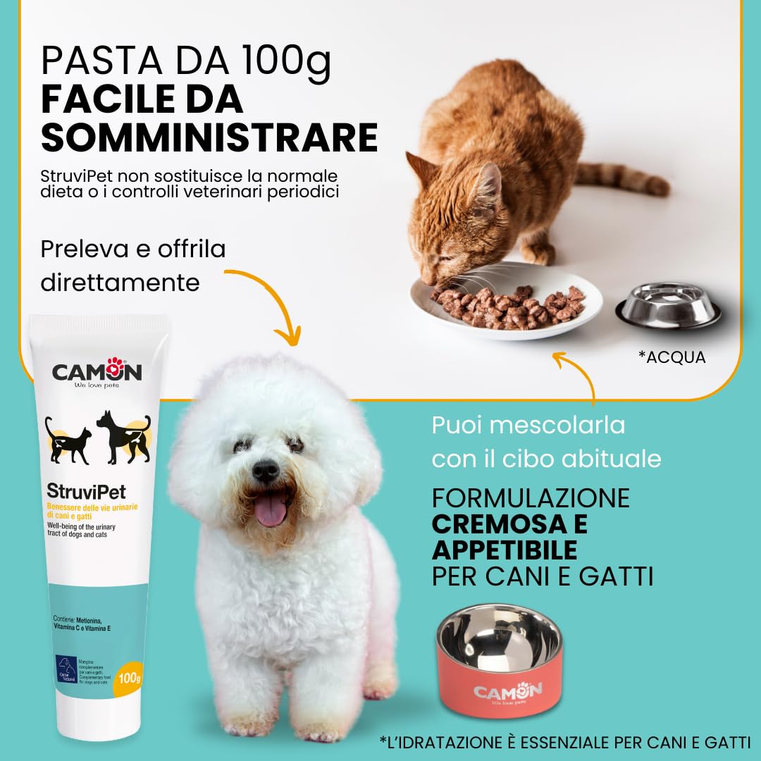 Camon StruviPet Pasta Vie Urinarie Cani e Gatti 100 g