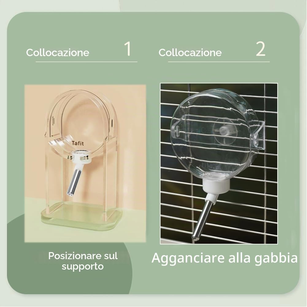 Marchul Bottiglia Acqua Criceti 150ml con Supporto Antigoccia
