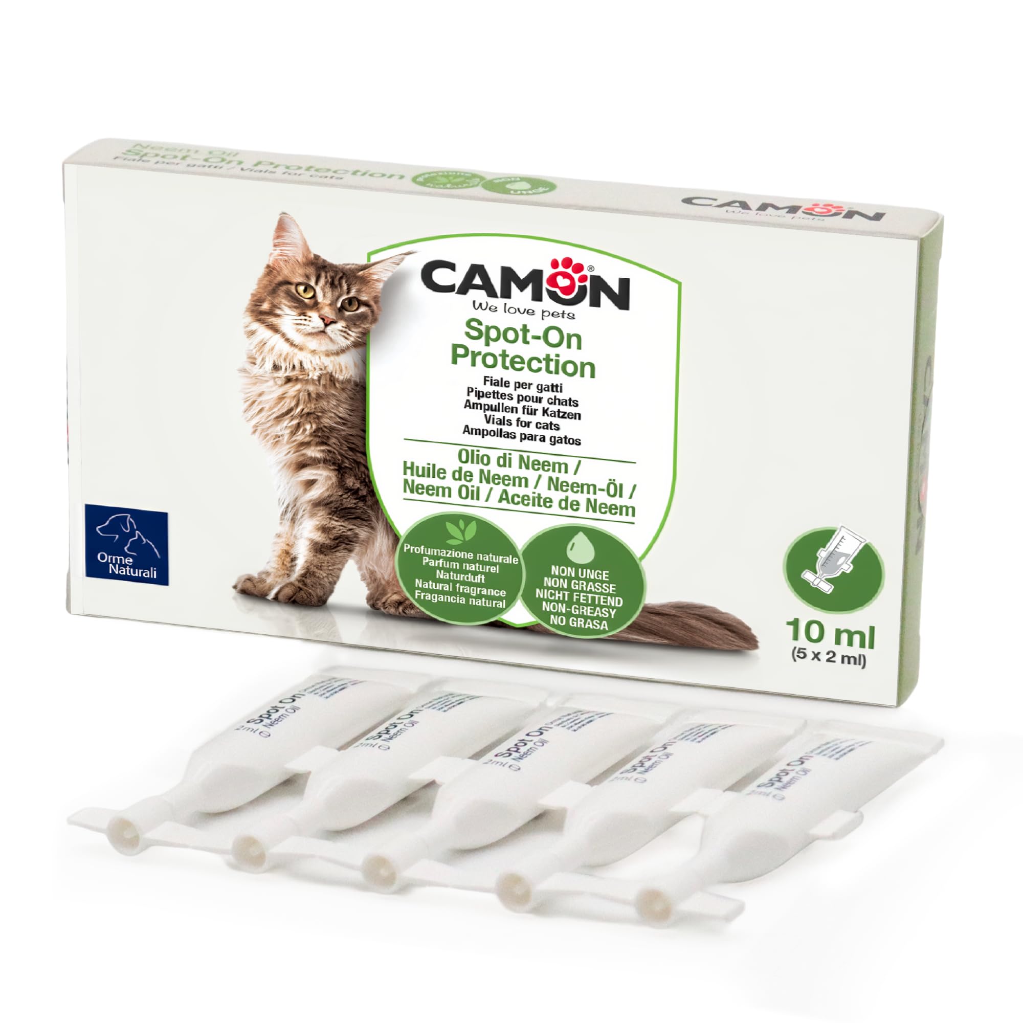 Camon Protection Spot-On gatto 5 fiale neem 2 ml