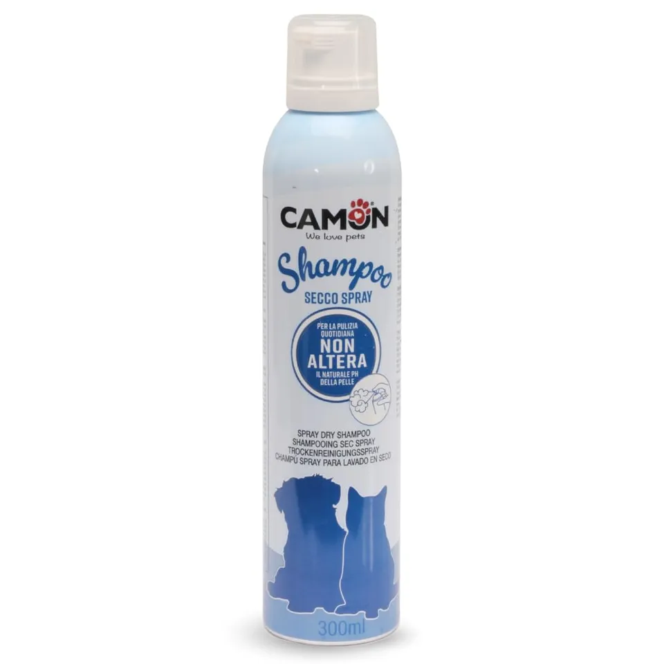 Camon Shampoo Secco Spray 300ml Cani Gatti Senza Risciacquo