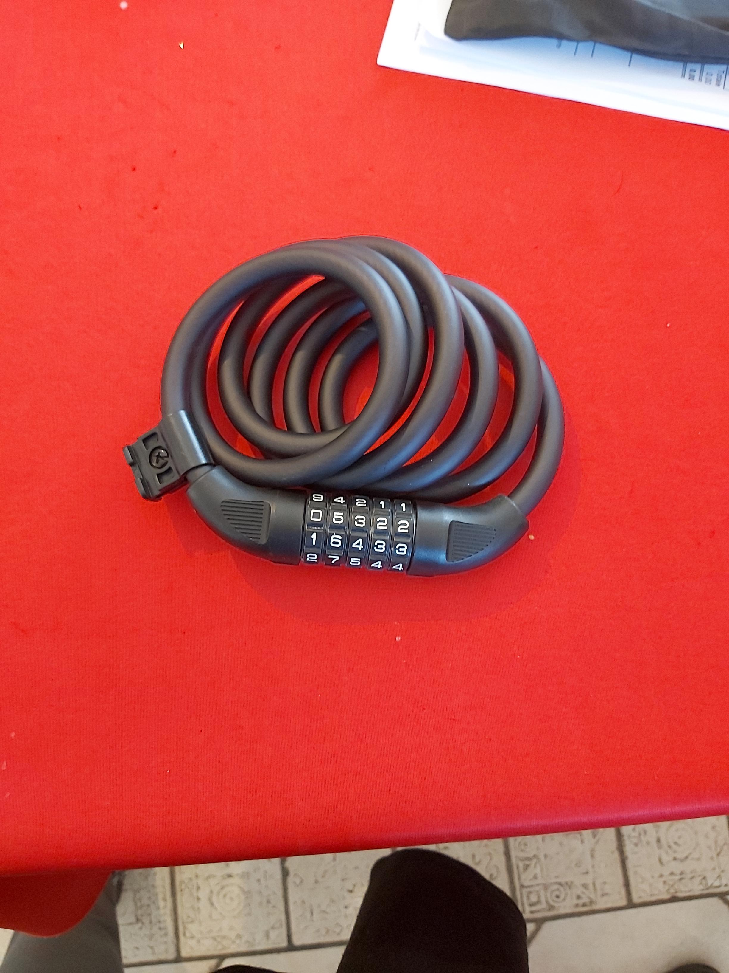 Looxmeer Lucchetto Bici a Cavo Combinazione 5 Cifre 180 cm