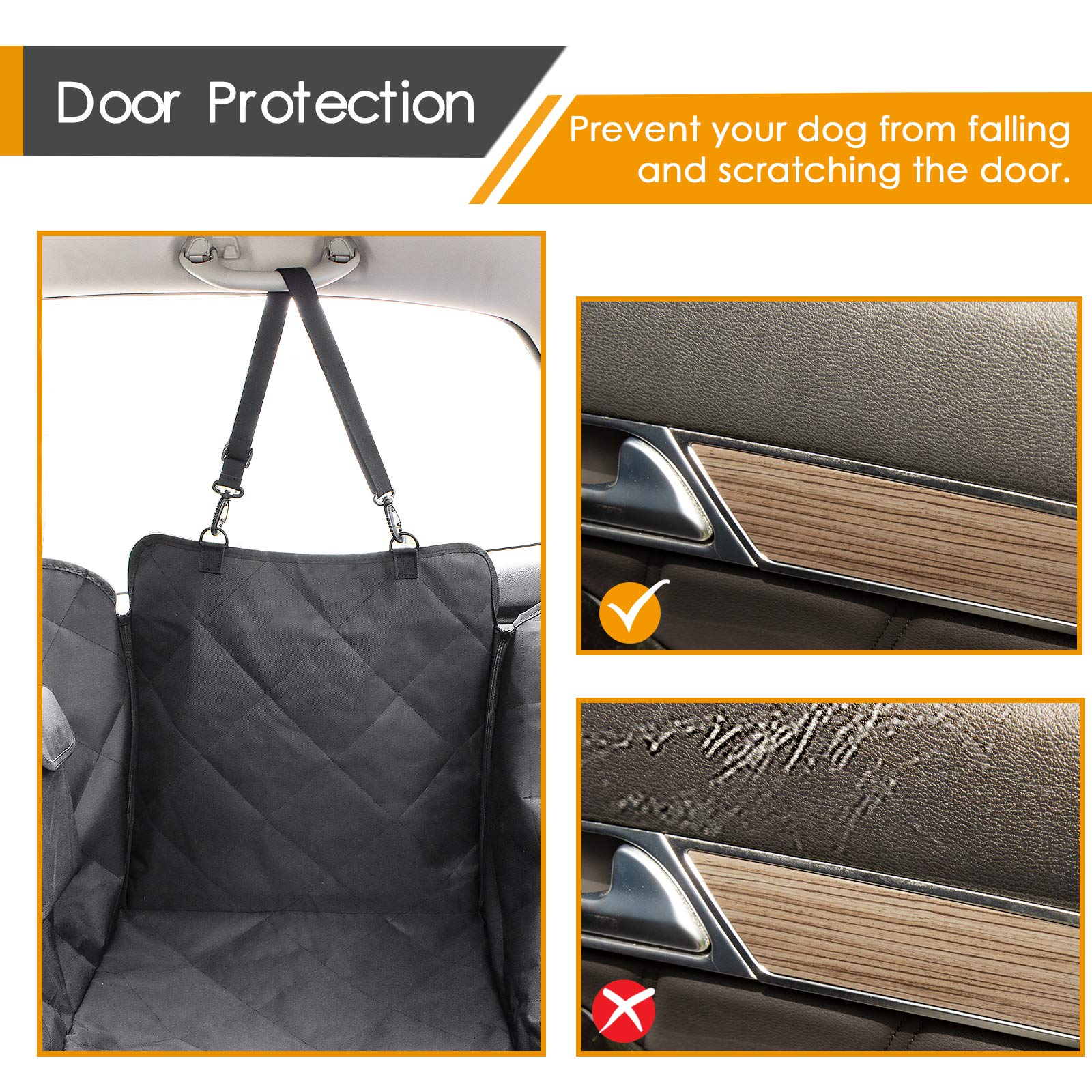 Looxmeer coprisedile auto per cani 147x137 cm impermeabile