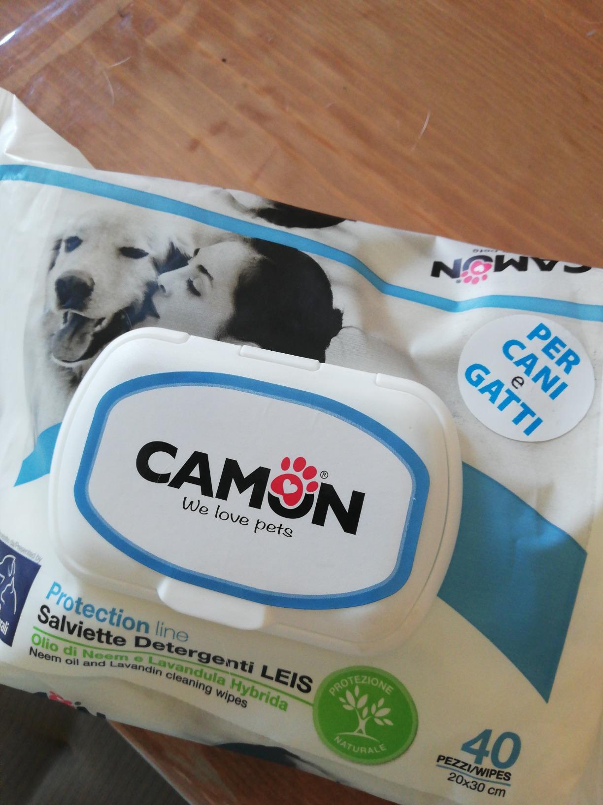 Camon salviette detergenti cani e gatti neem 40 pezzi