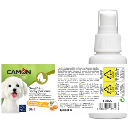 Camon Protection dentifricio spray cani e gatti 50ml tea tree e propoli