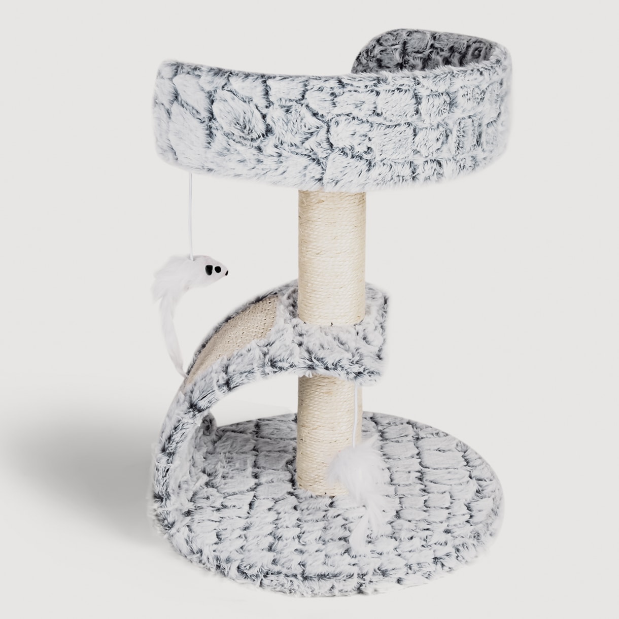 Ne&No tiragraffi gatti peluche 40x30 cm con topolini