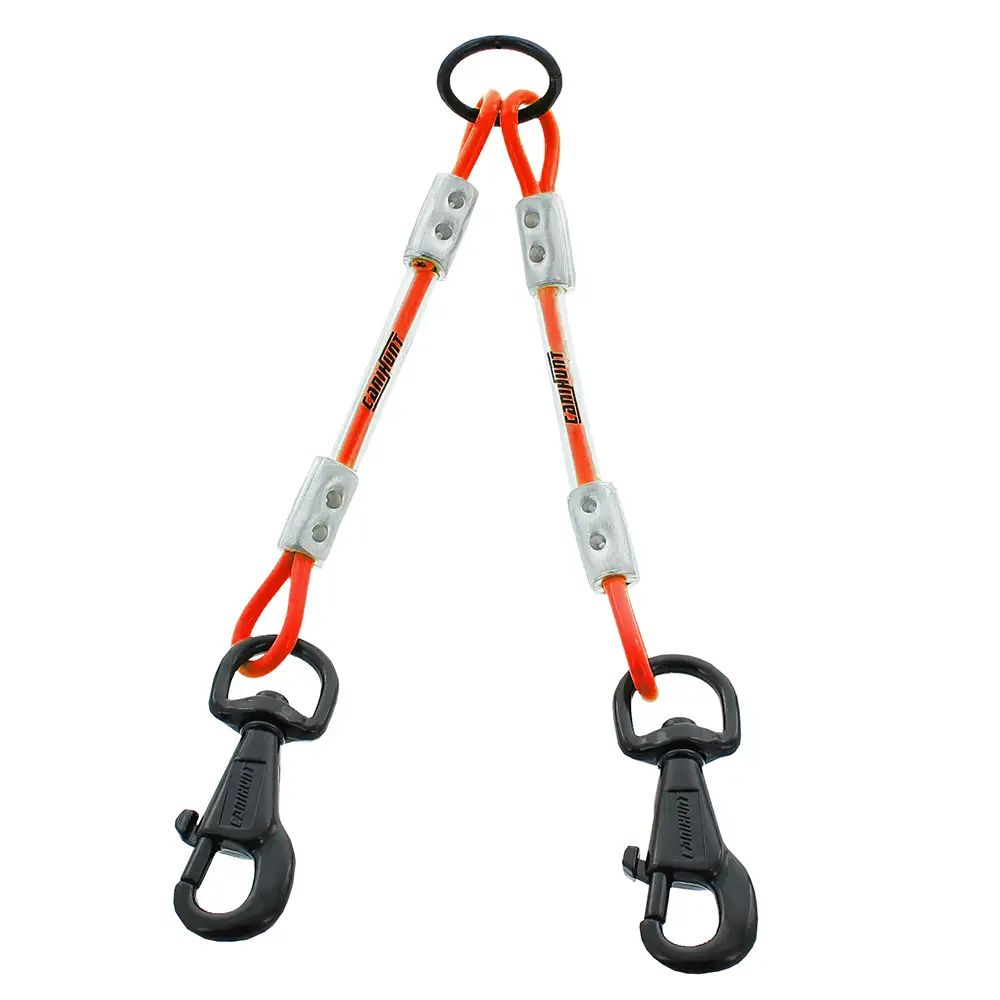 Canihunt X-Treme Sdoppiatore Cavo Arancione 25 cm