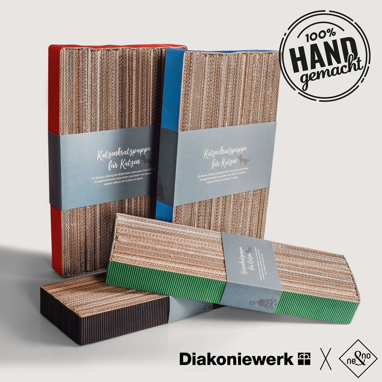 Ne&No Diakoniewerk Tiragraffi cartone riciclato fatto a mano