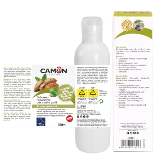 Camon Balsamo Riparativo Cani Gatti 200ml Pelo Lungo