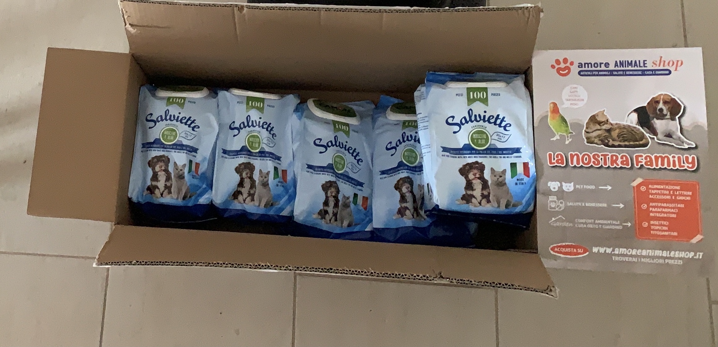 Camon Salviettine Maxiformato 100pz Muschio Aloe 5 Confezioni