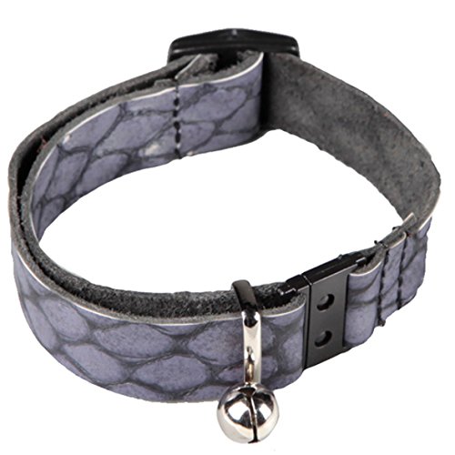 Arppe 230222025504 collare gatto pelle blu coccodrillo