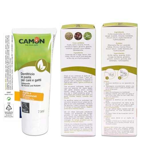 Camon dentifricio pasta cani e gatti 70 ml alito fresco