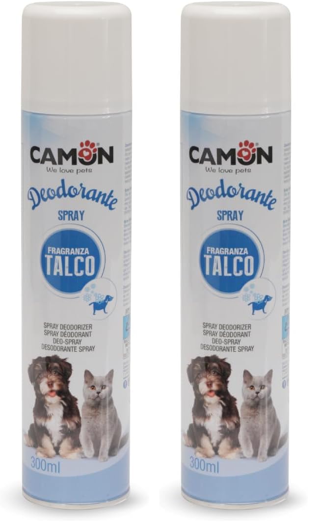 Camon Deodorante Spray al Talco 300ml per Cani e Gatti