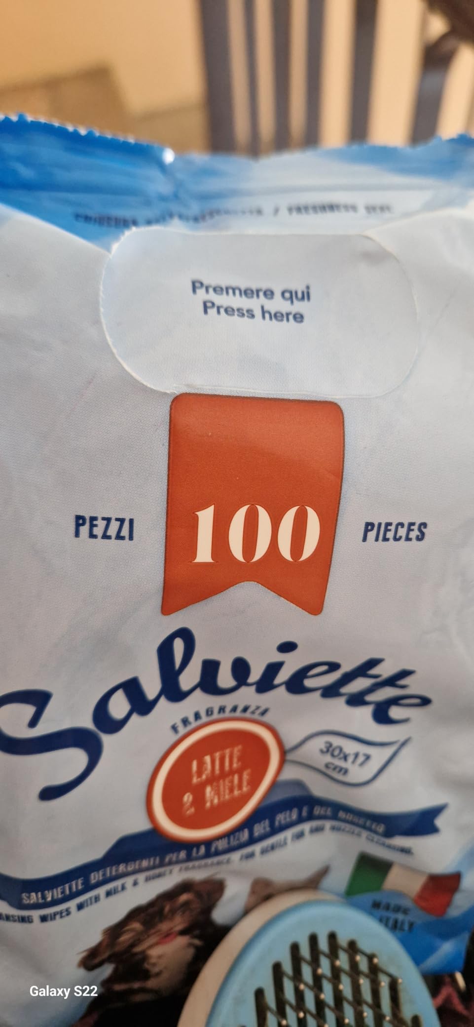 Camon Protection Salviette Detergenti Latte e Miele 100 Pezzi