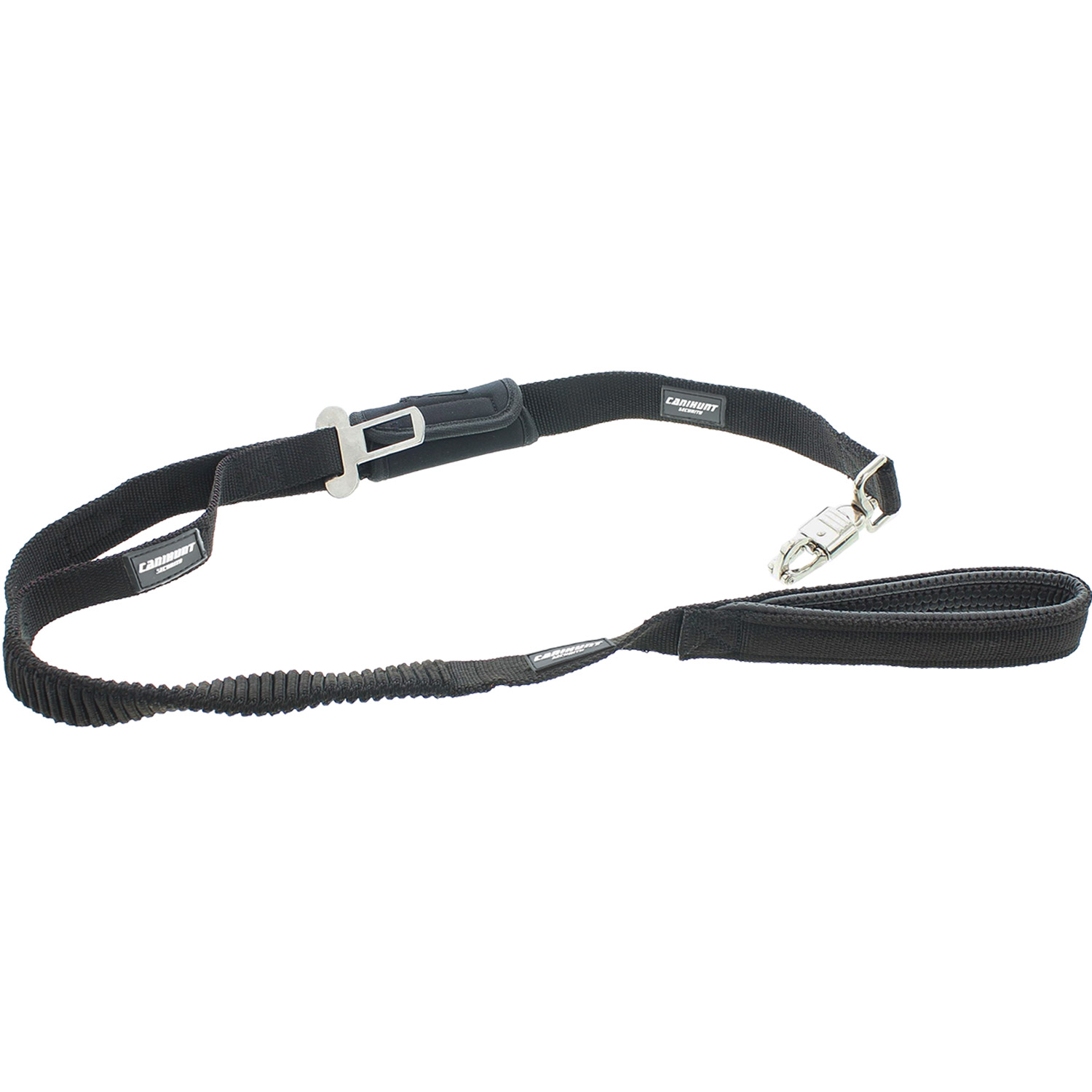 Canihunt Security Tactical guinzaglio elastico 110-135 cm nero