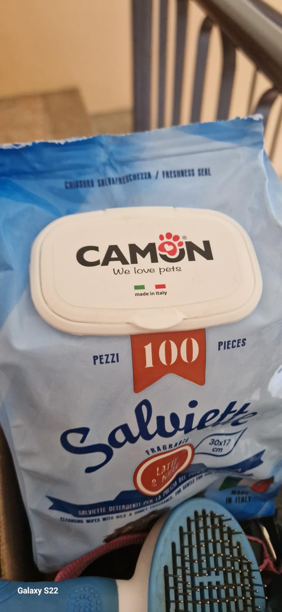 Camon Protection Salviette Detergenti Latte e Miele 100 Pezzi