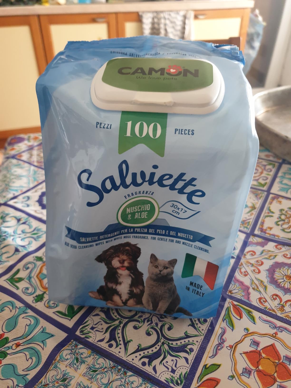 Camon Protection Salviette Detergenti Latte e Miele 100 Pezzi
