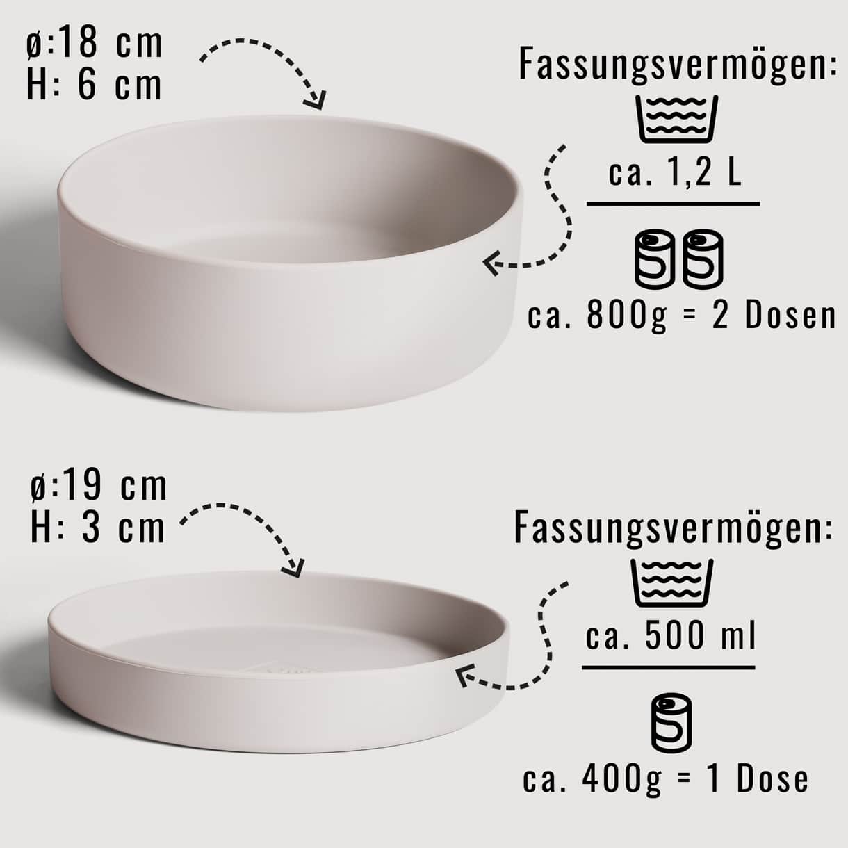 Ne&No Ciotola Silicone con Coperchio 1,2 L Colori Misti