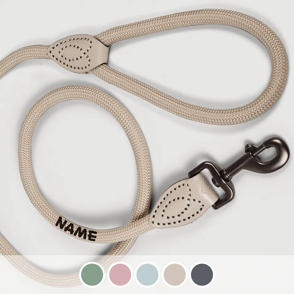Ne&No guinzaglio corda cani personalizzato pelle 120 cm
