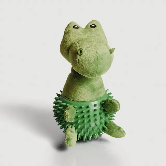 Ne&No Dino Giocattolo per Cani Peluche 24 cm con Squeaker