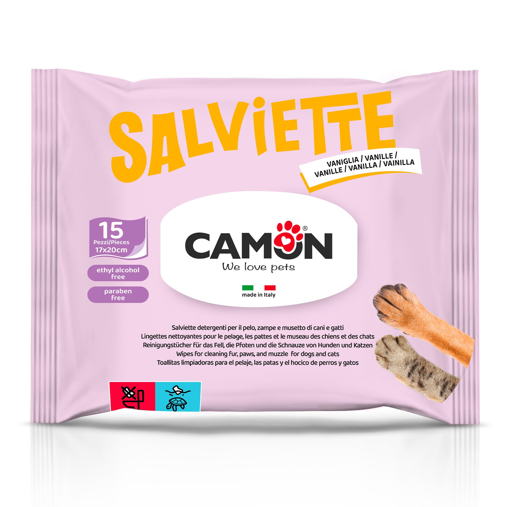 Camon Protection Pocket Vaniglia salviettine 18 pezzi occhi orecchie