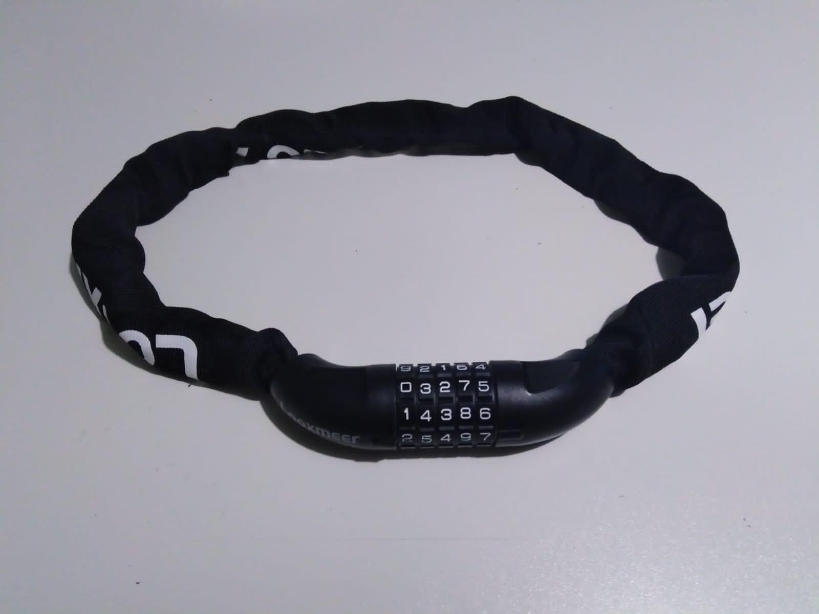 Looxmeer catena antifurto bici combinazione nero 90 cm