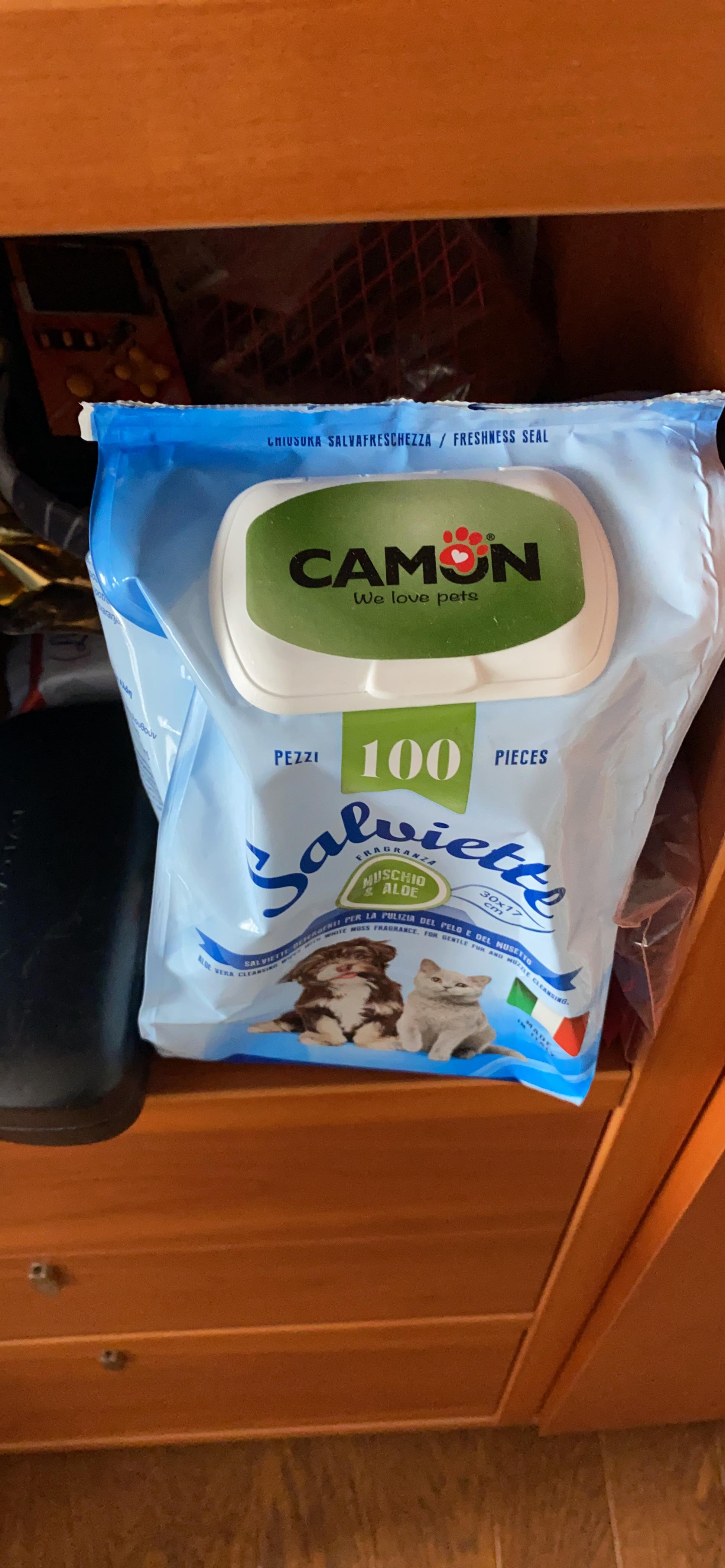 Camon Protection Salviette Detergenti Latte e Miele 100 Pezzi