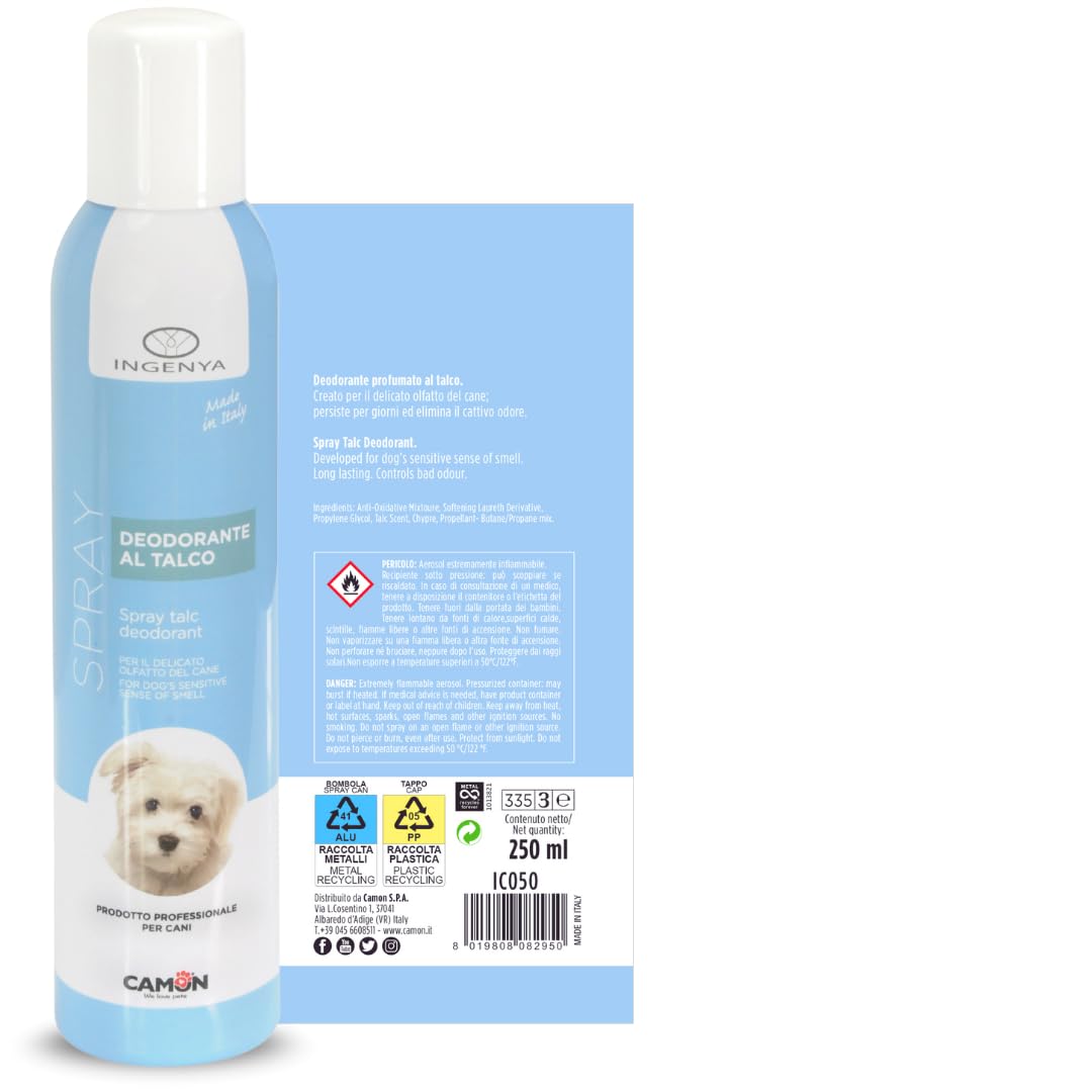 Camon Deo Talco per Cani 250ml Profumo Delicato