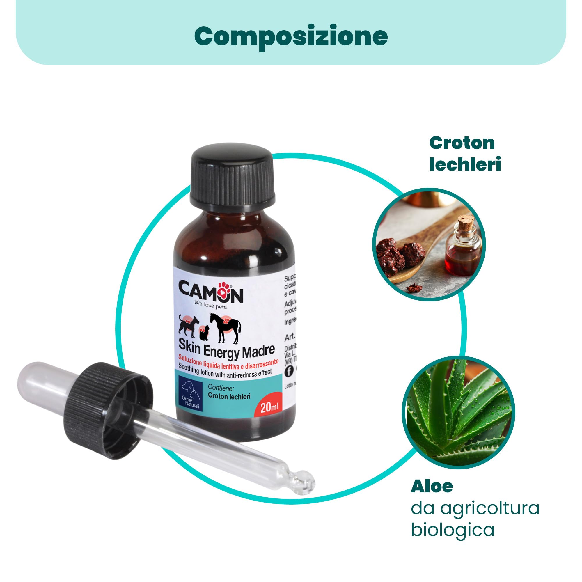 Camon Skin Energy Madre Cicatrizzante Ferite 20 ml Sangue di Drago