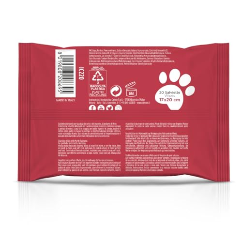 Camon Salviette Cani Gatti Mirto 20pz 17x20 Delicate