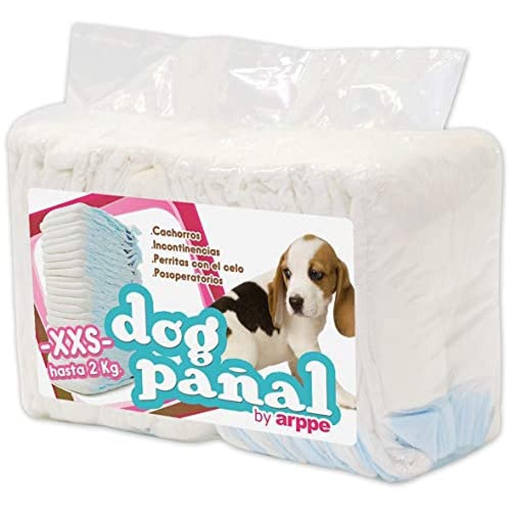 Arppe 2975010500 Pannolino Cane XXS 12 Pezzi con Foro Coda
