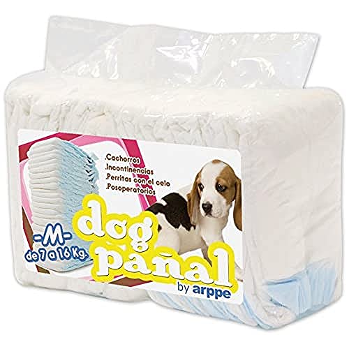 Arppe 2975010500 Pannolino Cane XXS 12 Pezzi con Foro Coda
