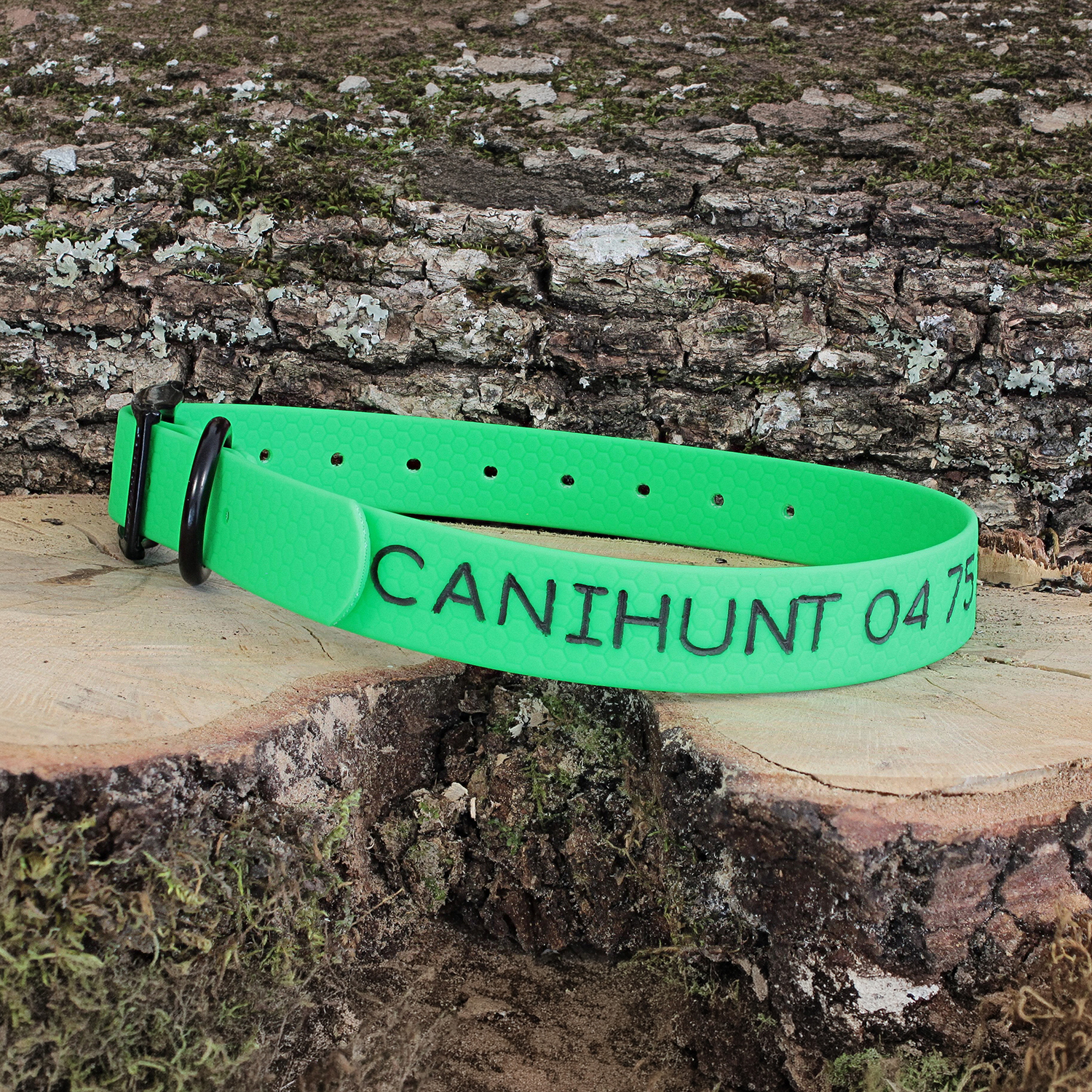 Canihunt Made in France Hexa collare 25 mm x 65 cm regolabile