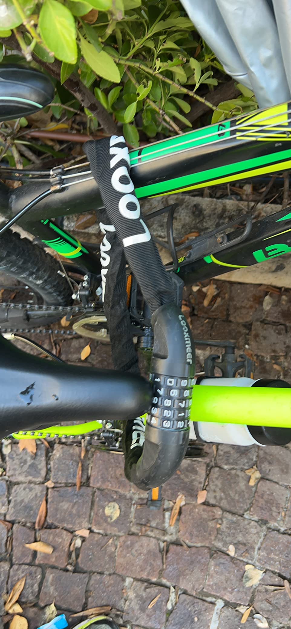 Looxmeer catena antifurto bici combinazione nero 90 cm