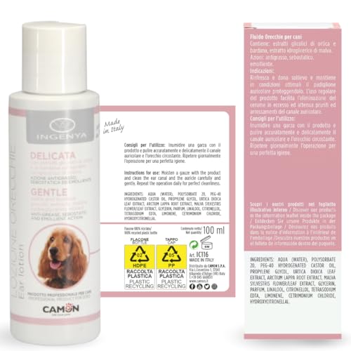Camon Lozione Orecchie Cane Emolliente 100 ml