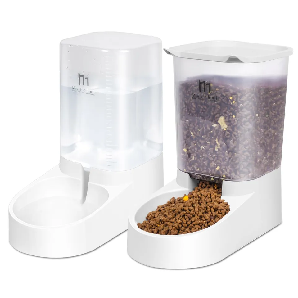 Marchul Set Distributore Automatico Cibo e Acqua 3,8 L