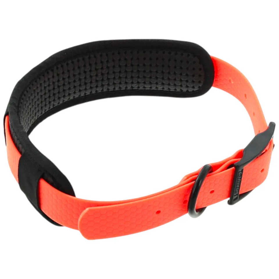 Canihunt Made in France PVC collare 25 mm x 65 cm arancione