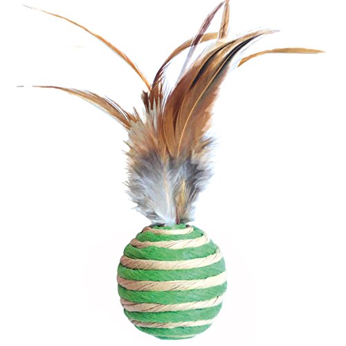 Arppe Piume 3045010302 palla per gatti verde 6 cm in sisal