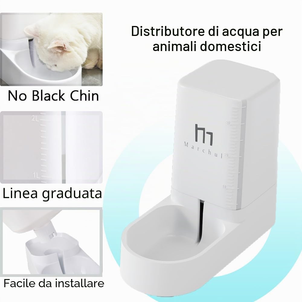 Marchul set distributore cibo e acqua 2,1 kg tappetino