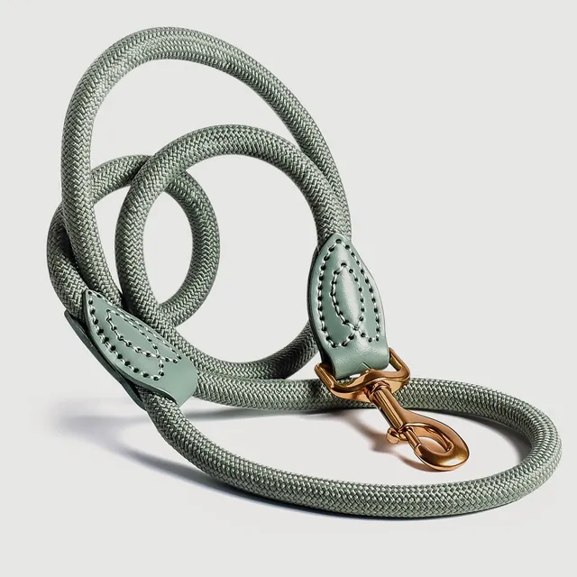 Ne&No guinzaglio corda cane 120 cm dettagli pelle